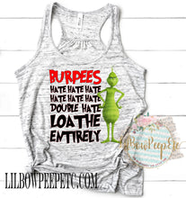 Load image into Gallery viewer, Grinch Hate Burpees Women&#39;s Tank