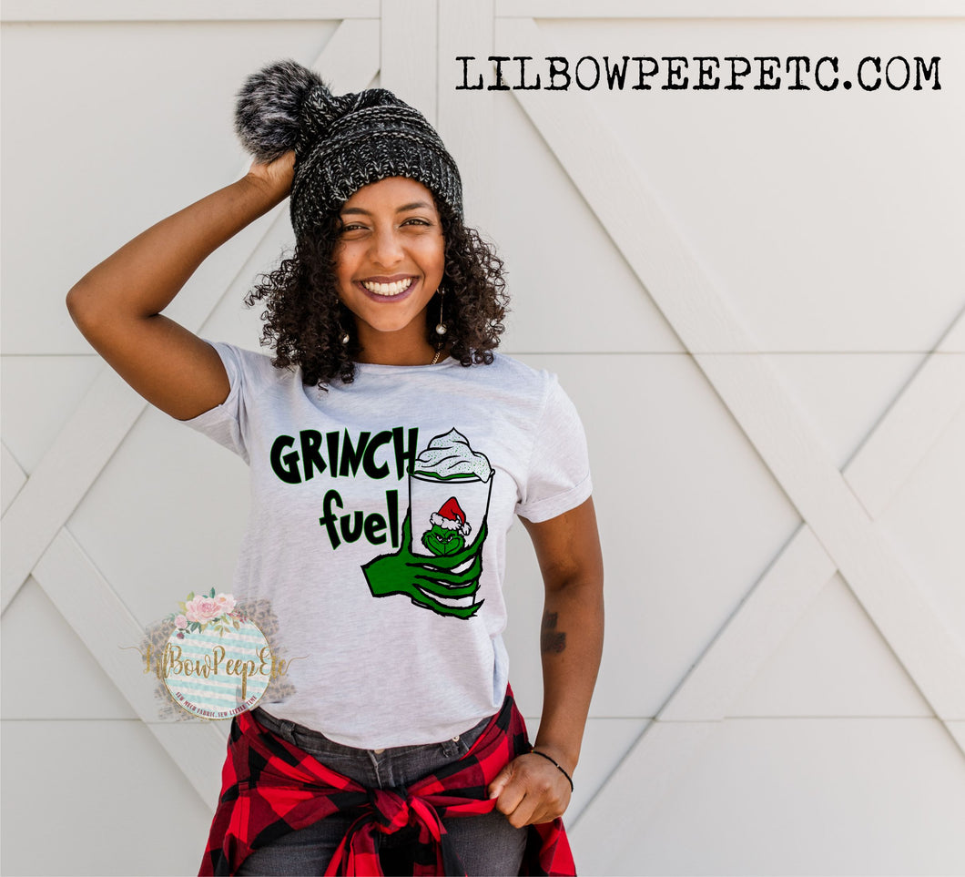 Grinch Fuel Christmas Coffee Adult Unisex Tee