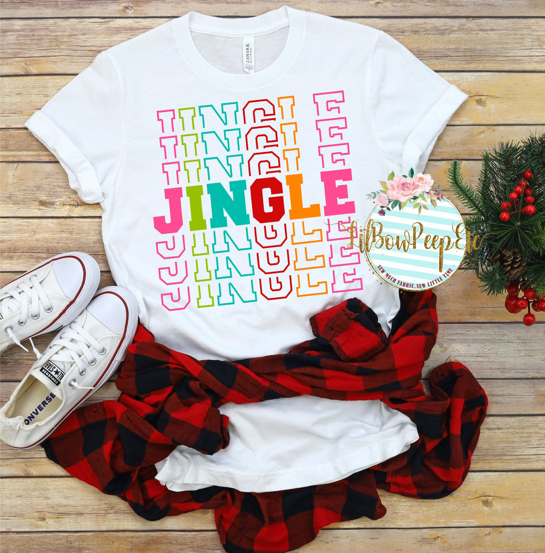 Jingle Retro Faded Colorful