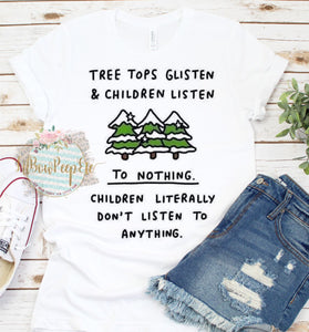 Tree Tops Glisten and Children Listen Humor