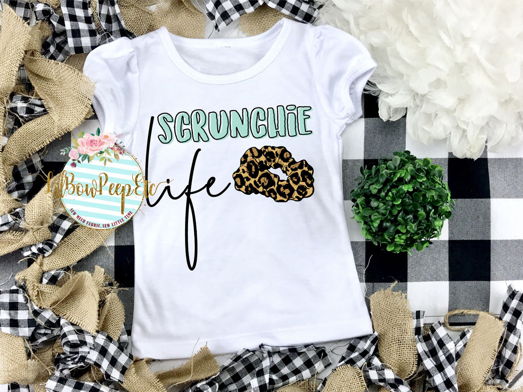 Scrunchie Life Leopard VSCO Girl Youth Kids