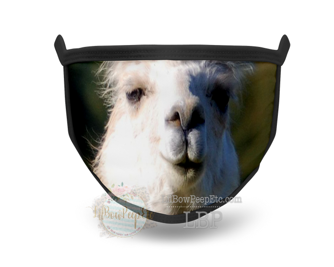 Llama Face Printed Mask