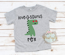 Load image into Gallery viewer, Love A Saurus Rex YOUTH SIZE