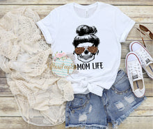 Load image into Gallery viewer, Mom Life Skull Leopard Tee