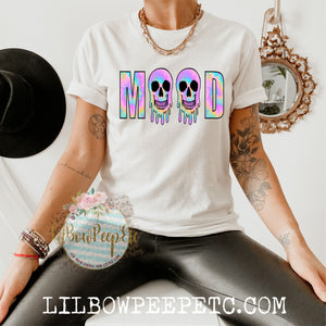 Mood Tie Dye Skellis Drip Adult Unisex Tee or Raglan