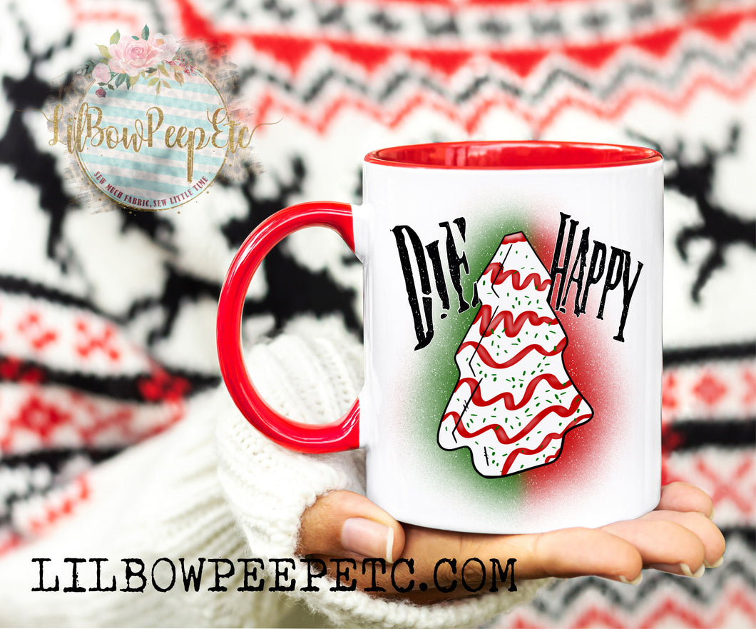 Die Happy Original Christmas Cake Ceramic Mug 11 Oz