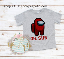 Load image into Gallery viewer, Oh Sus Among Us YOUTH UNISEX TEE