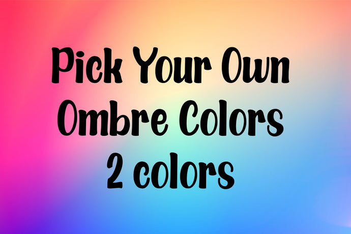 Custom Handmade Choose Your Own Ombre Glitter Pen