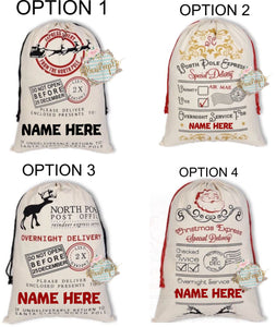 Personalized Santa Sack (4 Options)