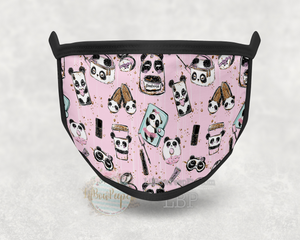 Panda School Girl Printed Mask