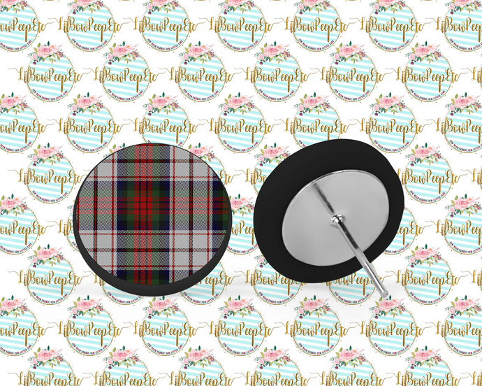 Hardboard Studs Christmas Plaid Version 2