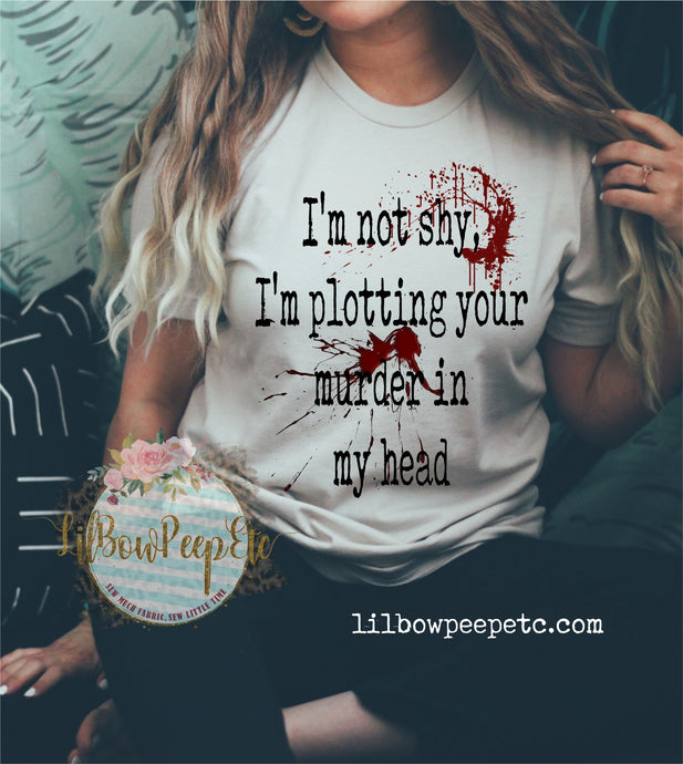 Plotting Your Murder In My Head Unisex Short Sleeve Tee Or Unisex Raglan