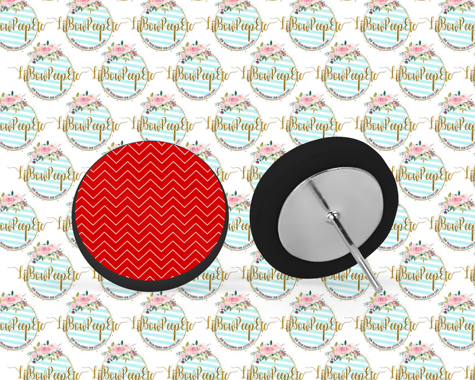 Hardboard Studs Red Chevron