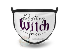 Load image into Gallery viewer, Resting Witch Face Printed Mask