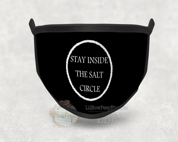 Salt Circle Supernatural Printed Mask
