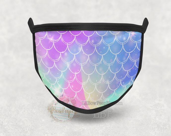 Mermaid Scales Printed Mask