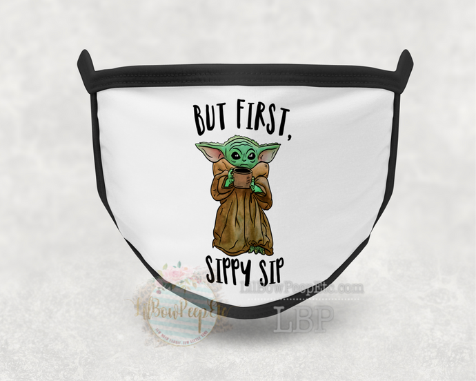 Yoda Sippy Sip Printed Mask