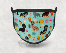 Load image into Gallery viewer, Snacks dachshunds Printed Mask