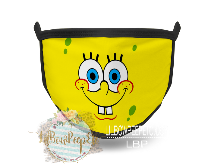 Spongebob Happy Teeth Printed Mask