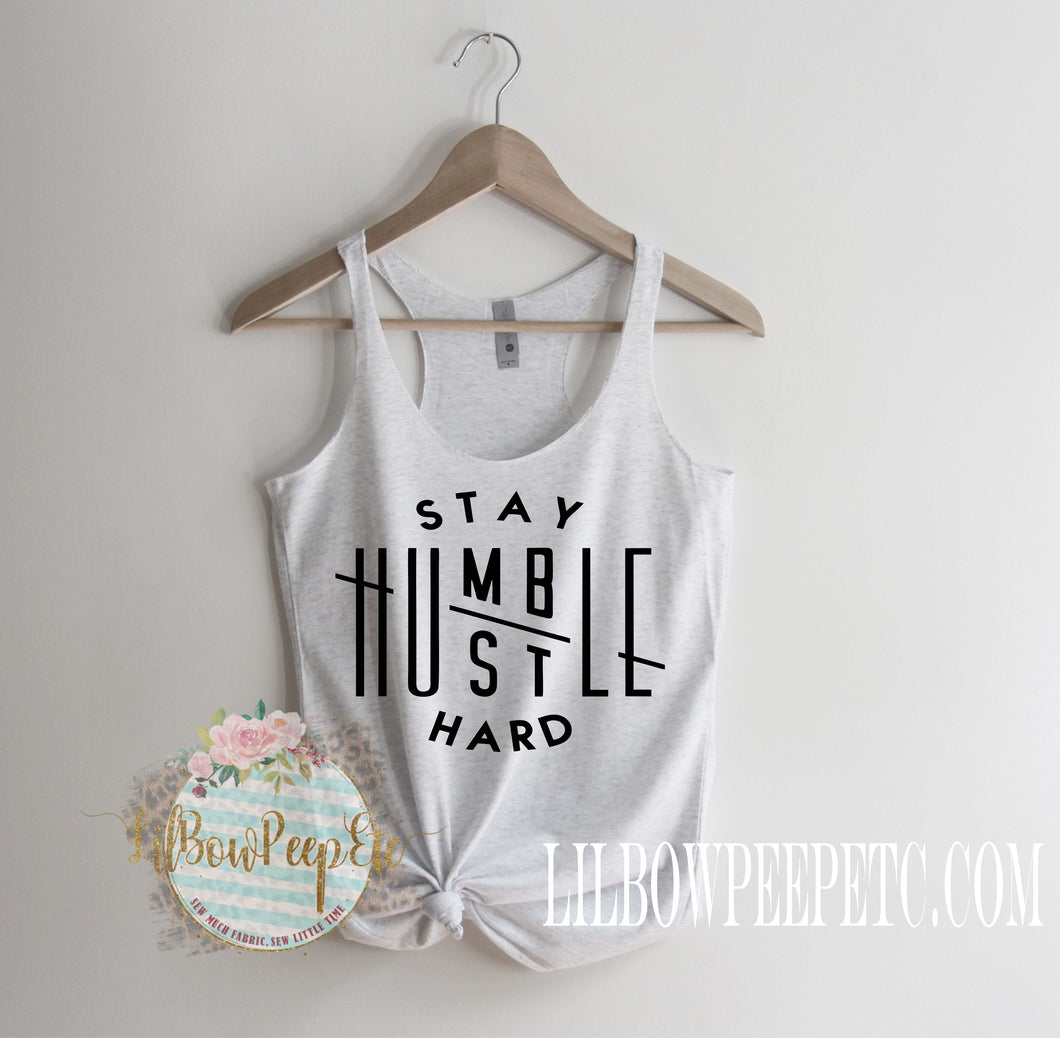 Stay Humble Hustle Hard Women's Workout Tank