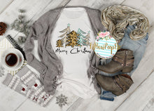 Load image into Gallery viewer, Merry Christmas Tree Leopard Tiffany Blue Snow