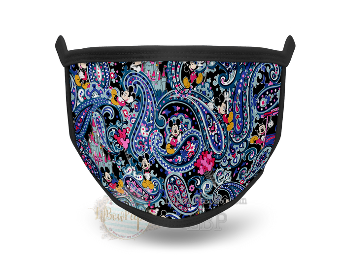 Paisley Mouse Castle Printed Mask