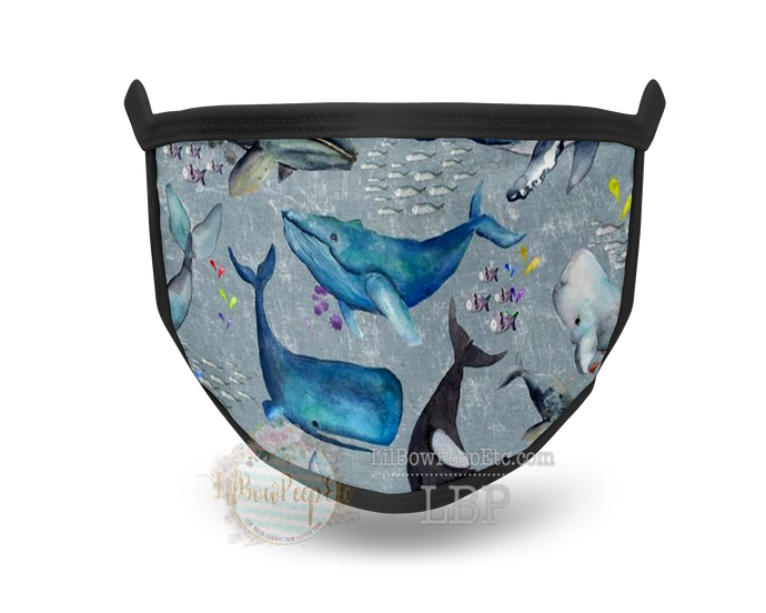 Whales Printed Mask