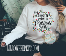 Load image into Gallery viewer, My Favorite Color Is Christmas Lights Unisex Sweatshirt