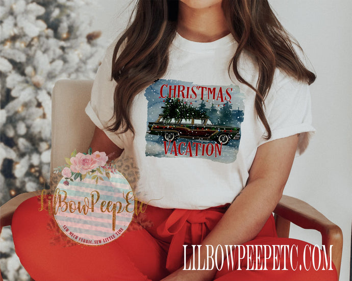 Christmas Vacation Watercolor Unisex Tee Or Raglan