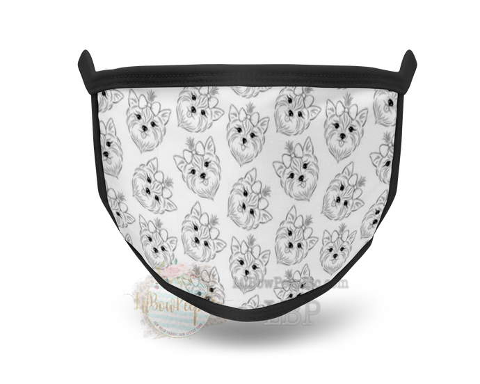Yorkie Printed Mask