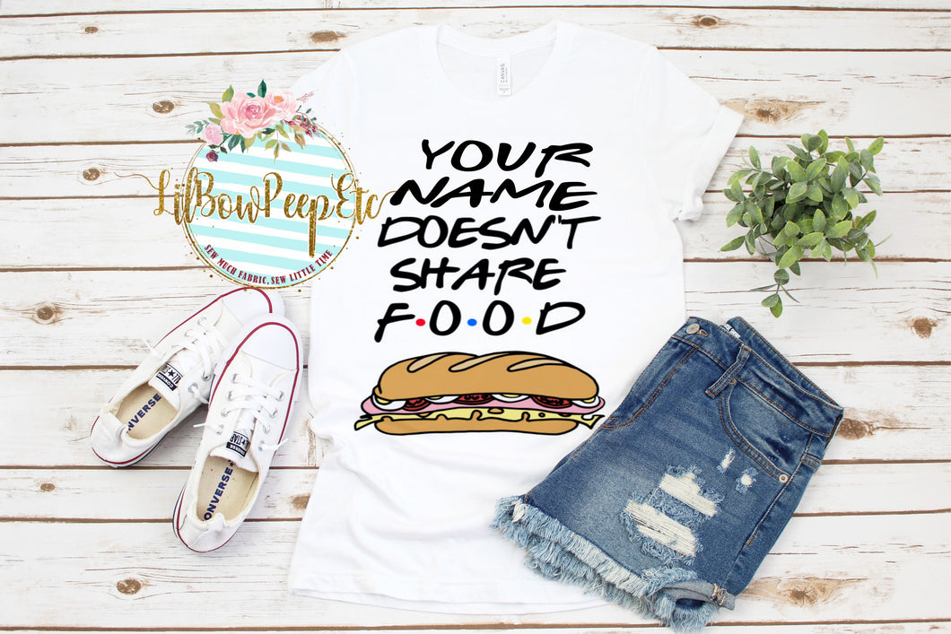 Custom with your name Doesn't Share Food